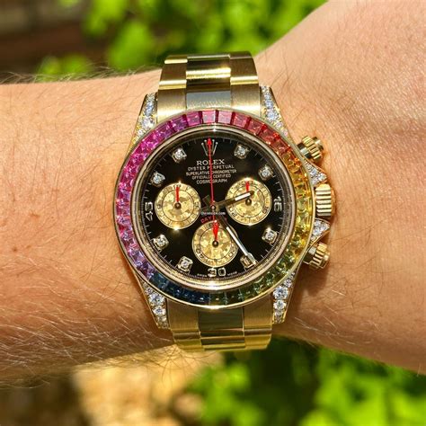 rainbow daytona yellow gold